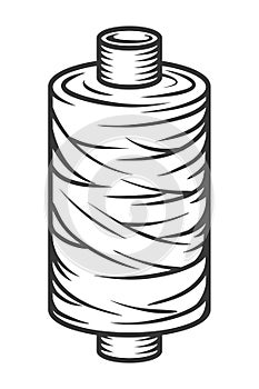Vintage sewing spool of thread template