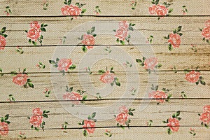 Vintage shabby chic flowery floral background
