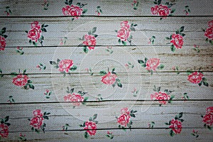 Vintage shabby chic flowery floral background