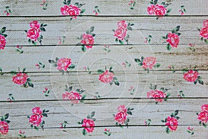 Vintage shabby chic flowery floral background with space for copy text or product placement.