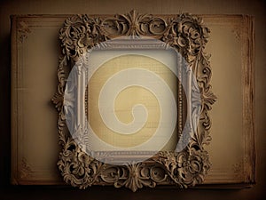 vintage shabby image of an ornate frame