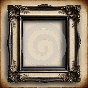 vintage shabby image of an ornate frame