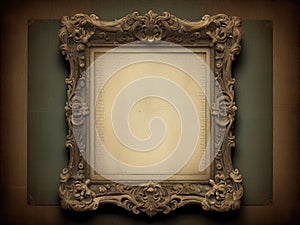 vintage shabby image of an ornate frame