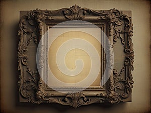 vintage shabby image of an ornate frame