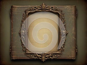 vintage shabby image of an ornate frame