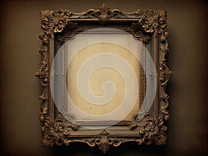 vintage shabby image of an ornate frame