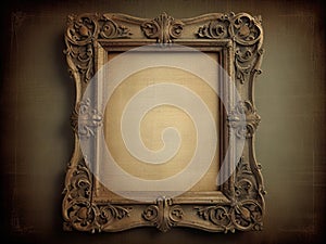 vintage shabby image of an ornate frame