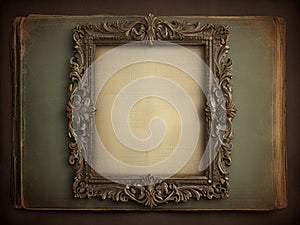 vintage shabby image of an ornate frame