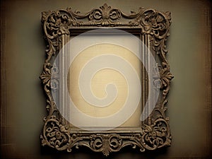 vintage shabby image of an ornate frame