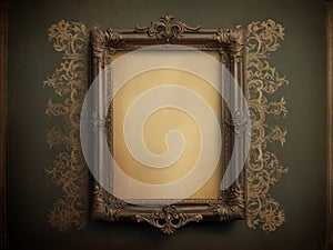 vintage shabby image of an ornate frame