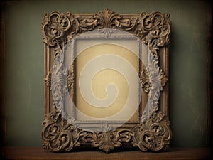 vintage shabby image of an ornate frame