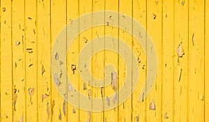 Vintage Shabby yellow Wood Wall Background