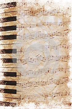 Vintage sheet music