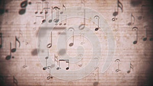 Vintage Sheet Music Notation Manuscript Background