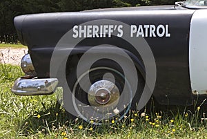 Vintage Sheriff`s Patrol Car