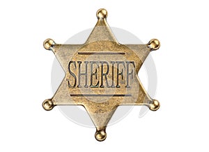 Vintage sheriff star badge