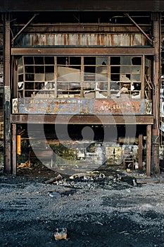 Vintage Sign - Abandoned Wheeling Steel Benwood Works