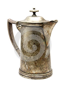 Vintage silver coffeepot photo