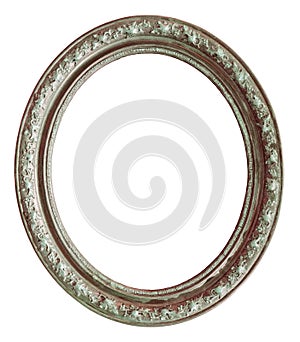 Vintage silver round frame