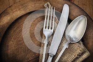 Vintage silverware photo