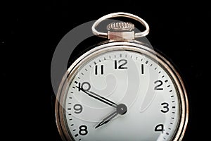 Vintage simple pocket watch face