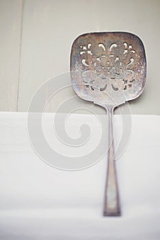 Vintage slotted spoon