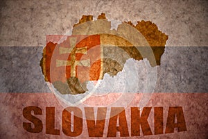 Vintage mapa slovenska