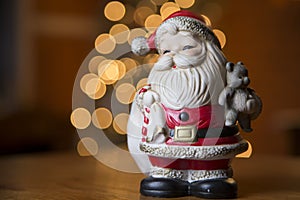 Vintage smiling Santa