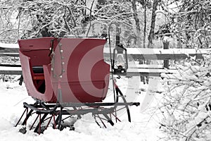 Vintage Snow Sleigh