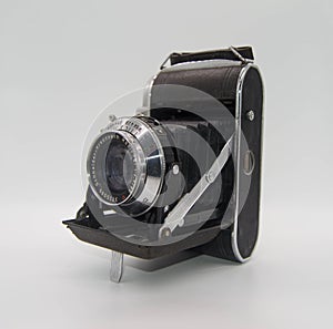 A vintage Solida III Camera with white background