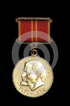 Vintage Soviet Medal with Lenin on it