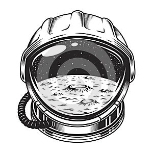 Vintage space helmet concept