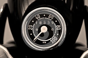 Vintage speedometer