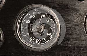 Vintage speedometer