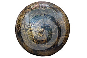 Vintage Spherical World Globe Showing Continent of Africa