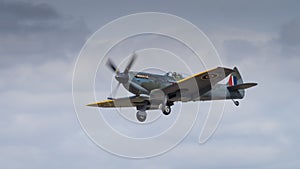 A Vintage Spitfire fighter aircraft