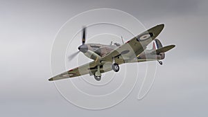 Vintage Spitfire fighter aircraft