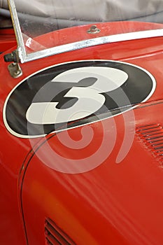 Vintage sports car detail number three