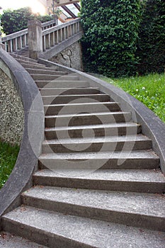 Vintage stairs of stone photo