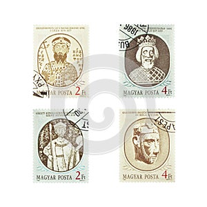 Vintage Stamps from Magyar