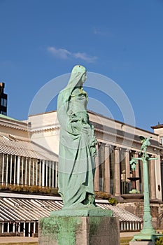 Vintage statue in the park Botanique