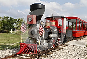 Vintage steam American Locomotive Train