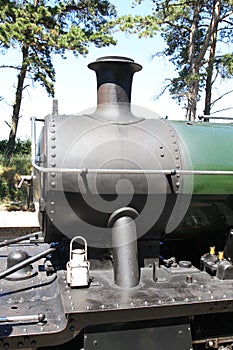 Vintage steam engine closeup