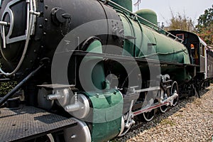 Vintage Steam engine locomotive train