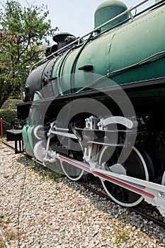 Vintage Steam engine locomotive train