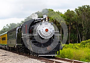 Vintage steam locomotive