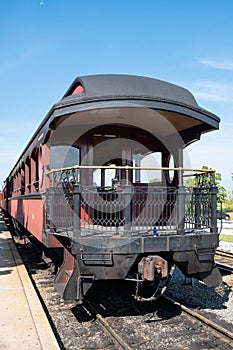 Vintage Steam Locomotive in Strasburg Pennsylvania