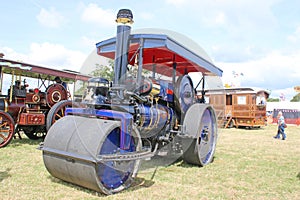 Vintage Steam traction engine roller