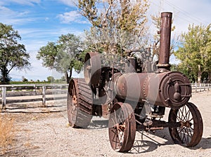 Vintage steam tractor