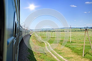 Vintage steam train